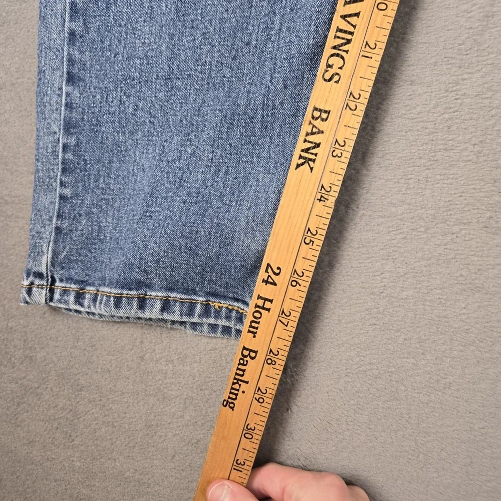 Levis 505 Jeans Mens 36x29 Blue Denim Straight Regular Cotton Stretch Pant *READ
